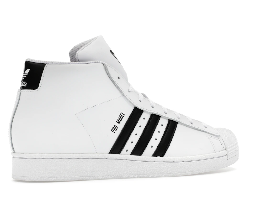 Vue 35 de adidas Pro Model Mid White Black