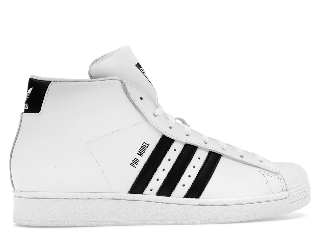 Vue 36 de adidas Pro Model Mid White Black