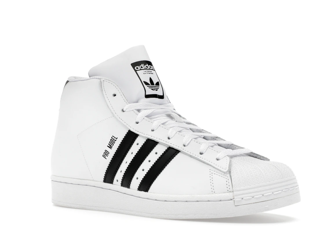 Vue 5 de adidas Pro Model Mid White Black