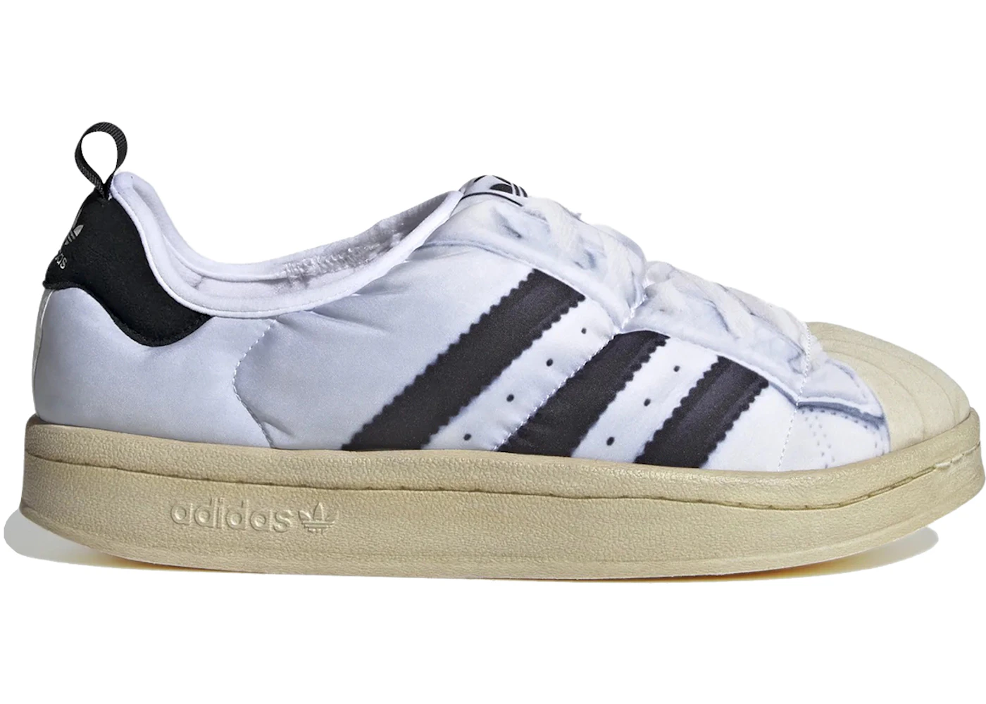 adidas Puffylette Superstar White Black