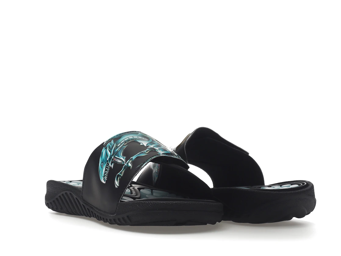 Vue 25 de adidas Reptossage Hook-And-Loop Slides Yu-Gi-Oh! Blue Eyes White Dragon