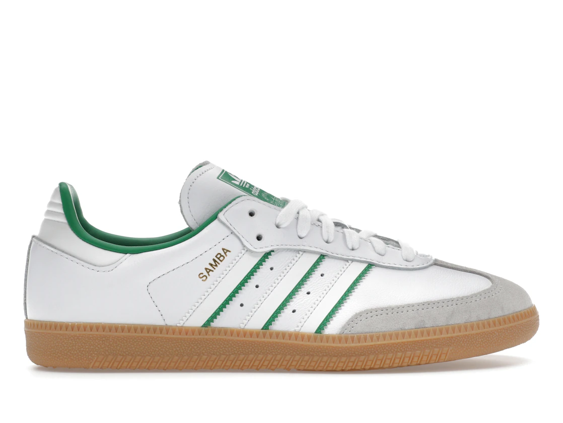 Vue 1 de adidas Samba OG Crystal White Green