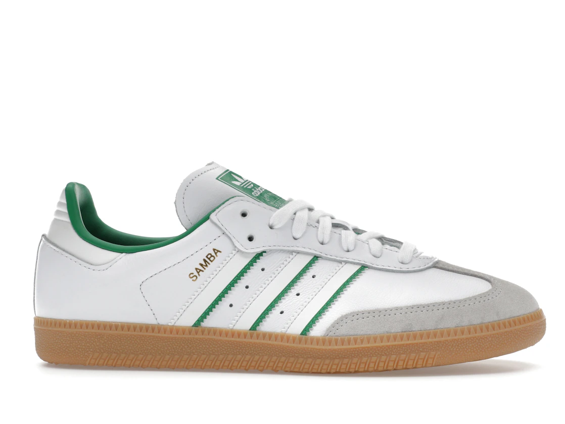 Vue 2 de adidas Samba OG Crystal White Green