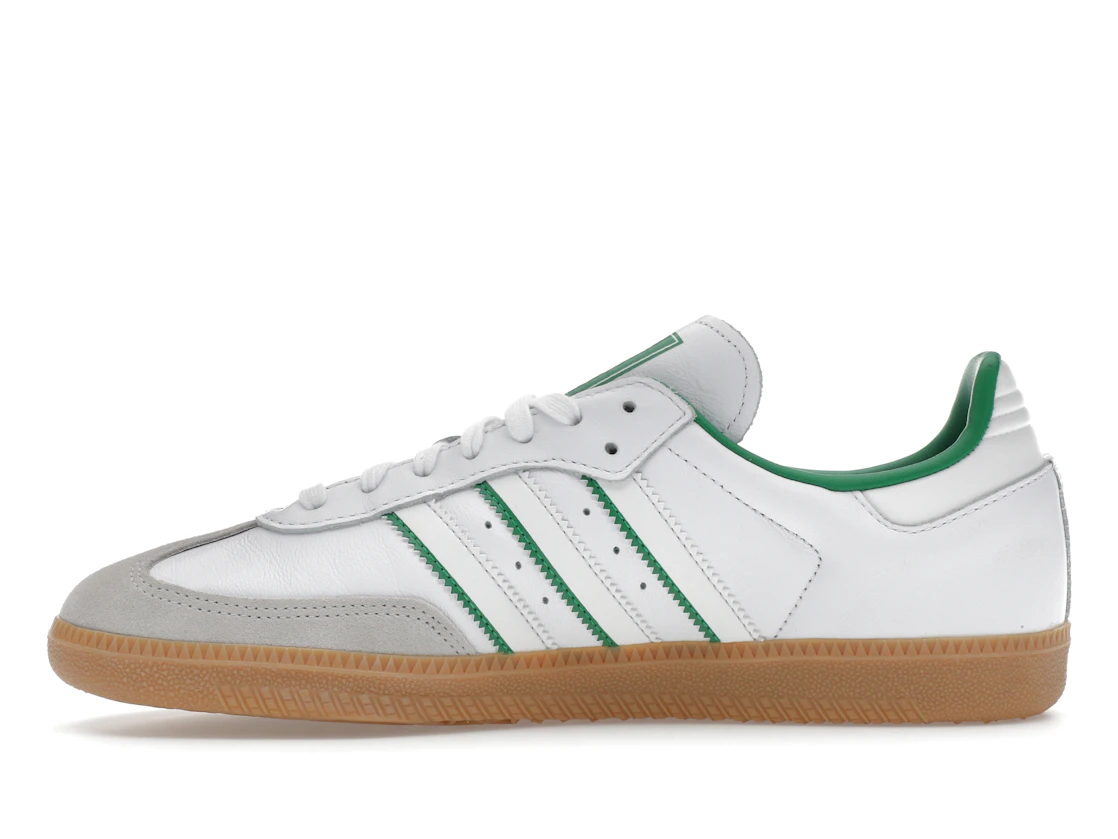 Vue 19 de adidas Samba OG Crystal White Green