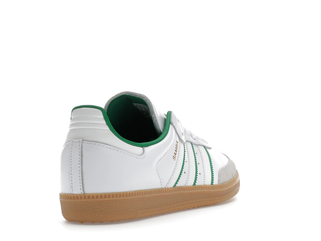 Vue 31 de adidas Samba OG Crystal White Green