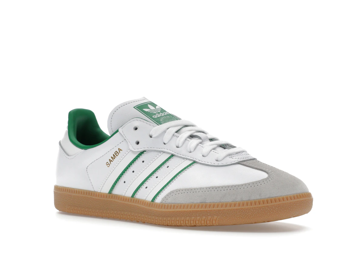 Vue 5 de adidas Samba OG Crystal White Green