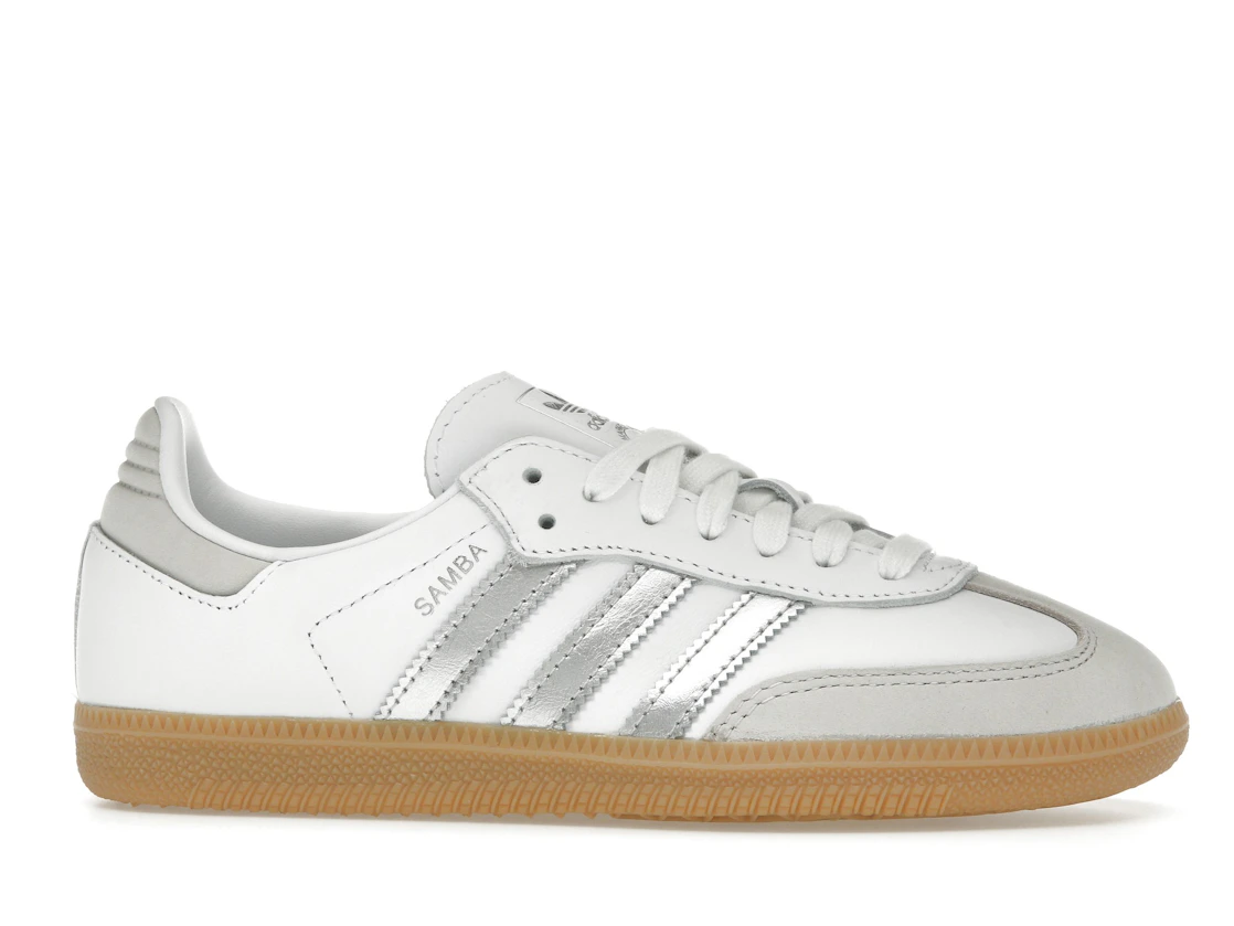 Vue 2 de adidas Samba OG White Silver Metallic Grey 