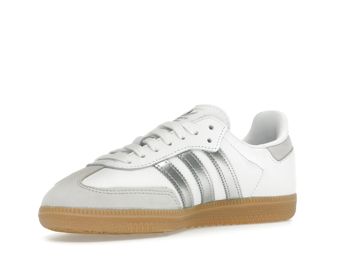 Vue 15 de adidas Samba OG White Silver Metallic Grey 