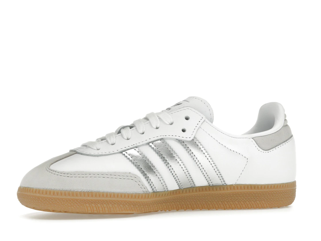Vue 17 de adidas Samba OG White Silver Metallic Grey 