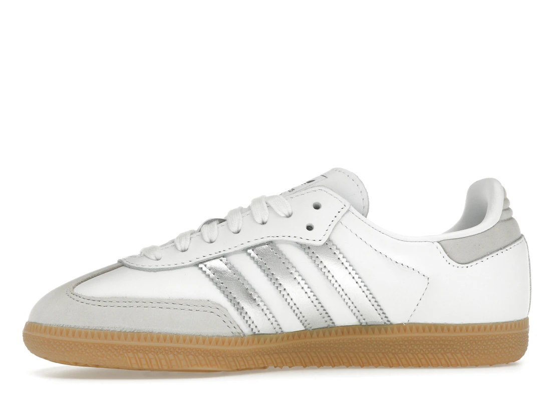 Vue 18 de adidas Samba OG White Silver Metallic Grey 