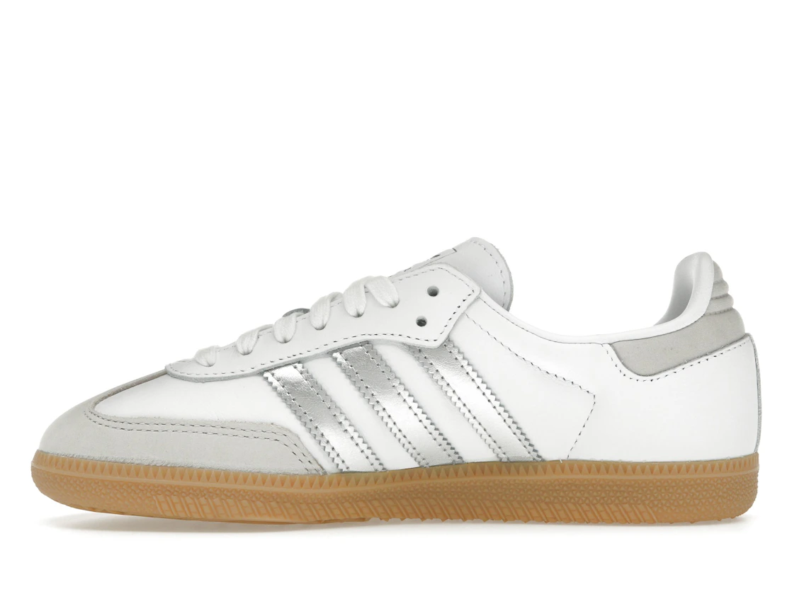Vue 19 de adidas Samba OG White Silver Metallic Grey 