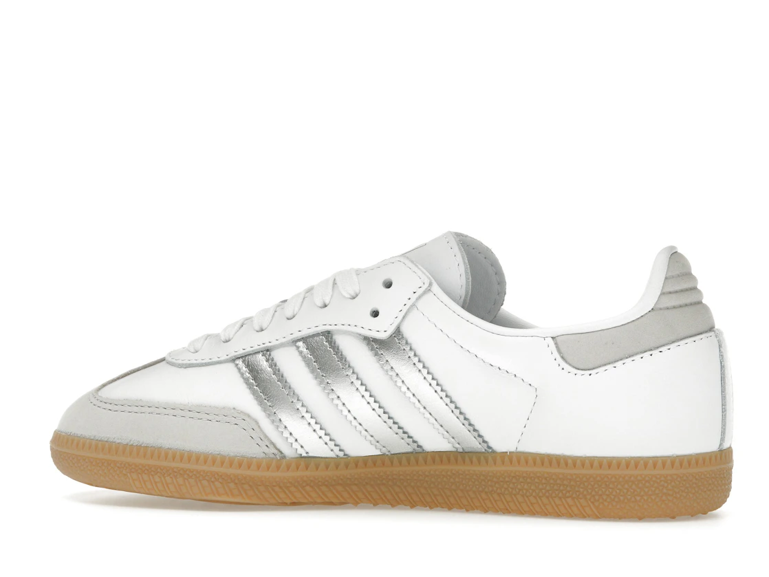 Vue 21 de adidas Samba OG White Silver Metallic Grey 