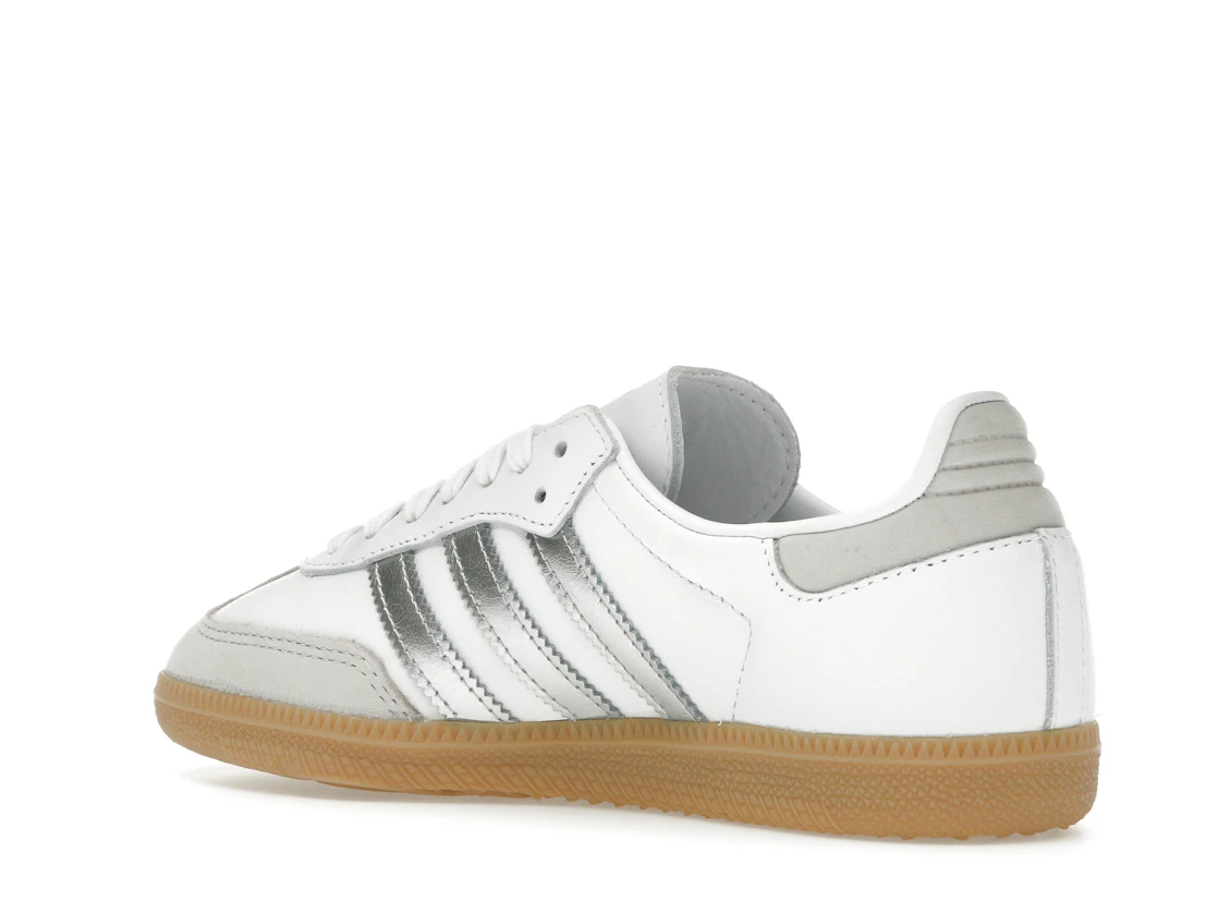 Vue 23 de adidas Samba OG White Silver Metallic Grey 