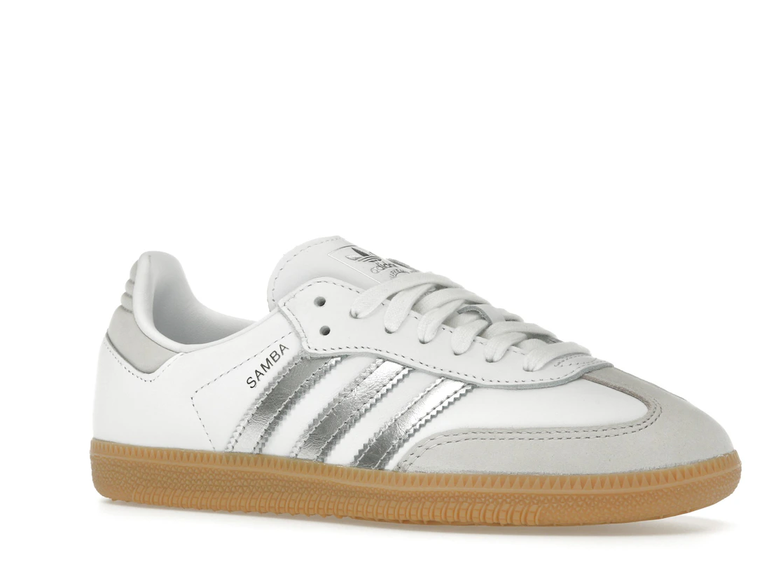 Vue 4 de adidas Samba OG White Silver Metallic Grey 