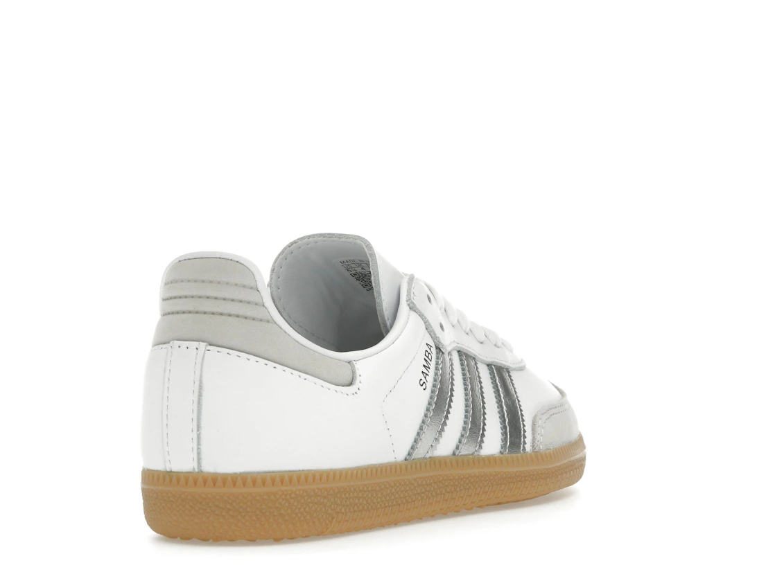 Vue 31 de adidas Samba OG White Silver Metallic Grey 
