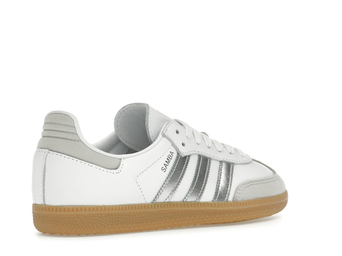Vue 33 de adidas Samba OG White Silver Metallic Grey 