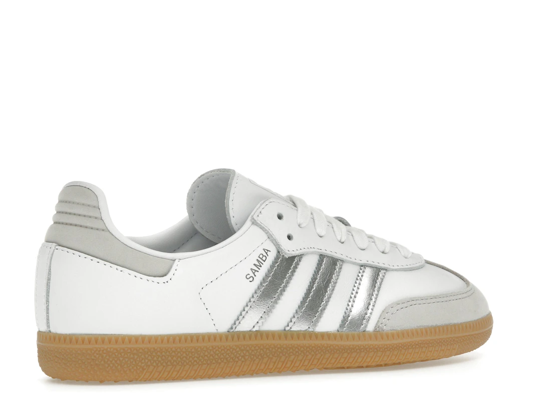 Vue 34 de adidas Samba OG White Silver Metallic Grey 