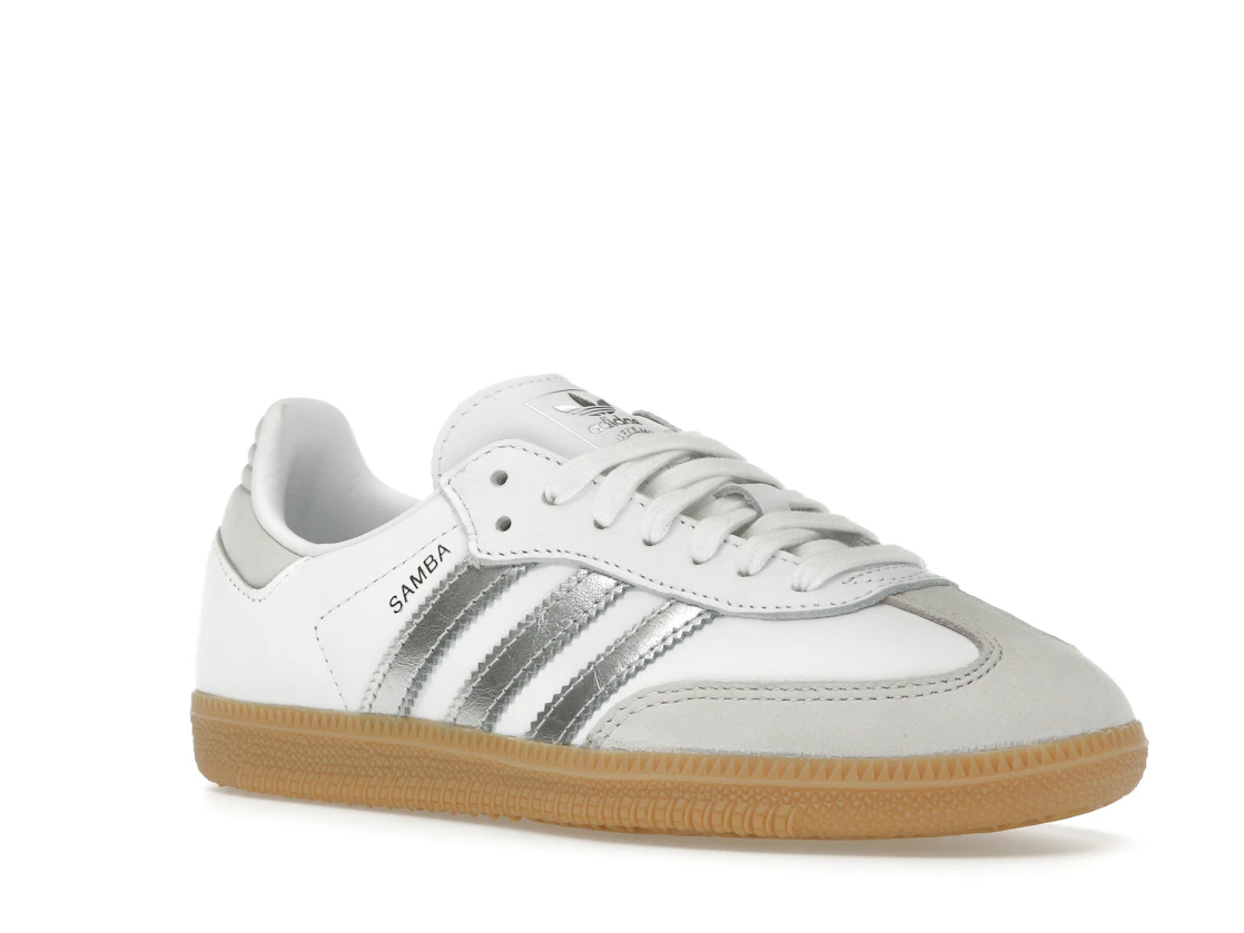 Vue 5 de adidas Samba OG White Silver Metallic Grey 