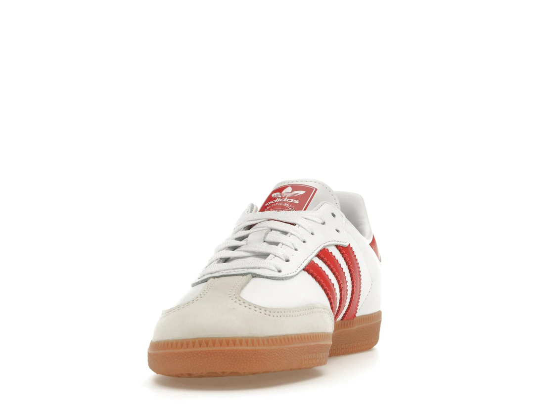 Vue 12 de adidas Samba OG White Solar Red Gum 