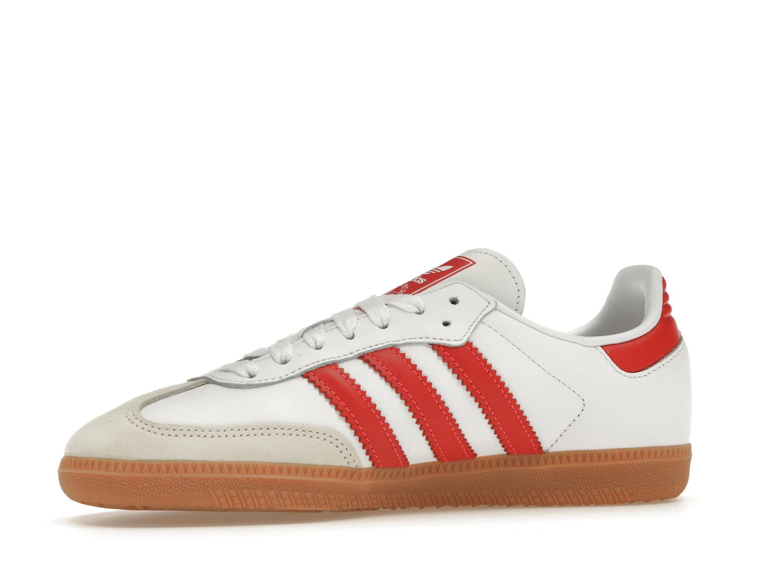 Vue 17 de adidas Samba OG White Solar Red Gum 