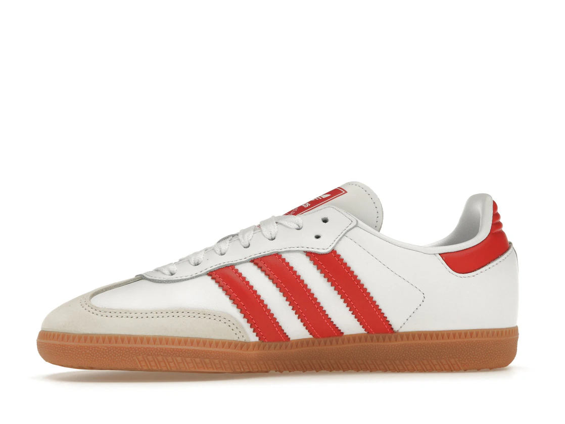 Vue 18 de adidas Samba OG White Solar Red Gum 