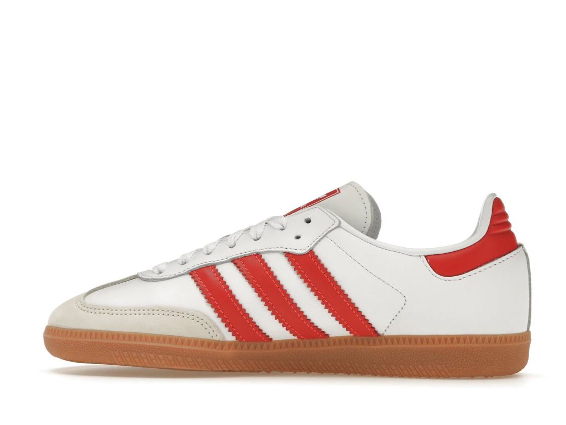Vue 20 de adidas Samba OG White Solar Red Gum 