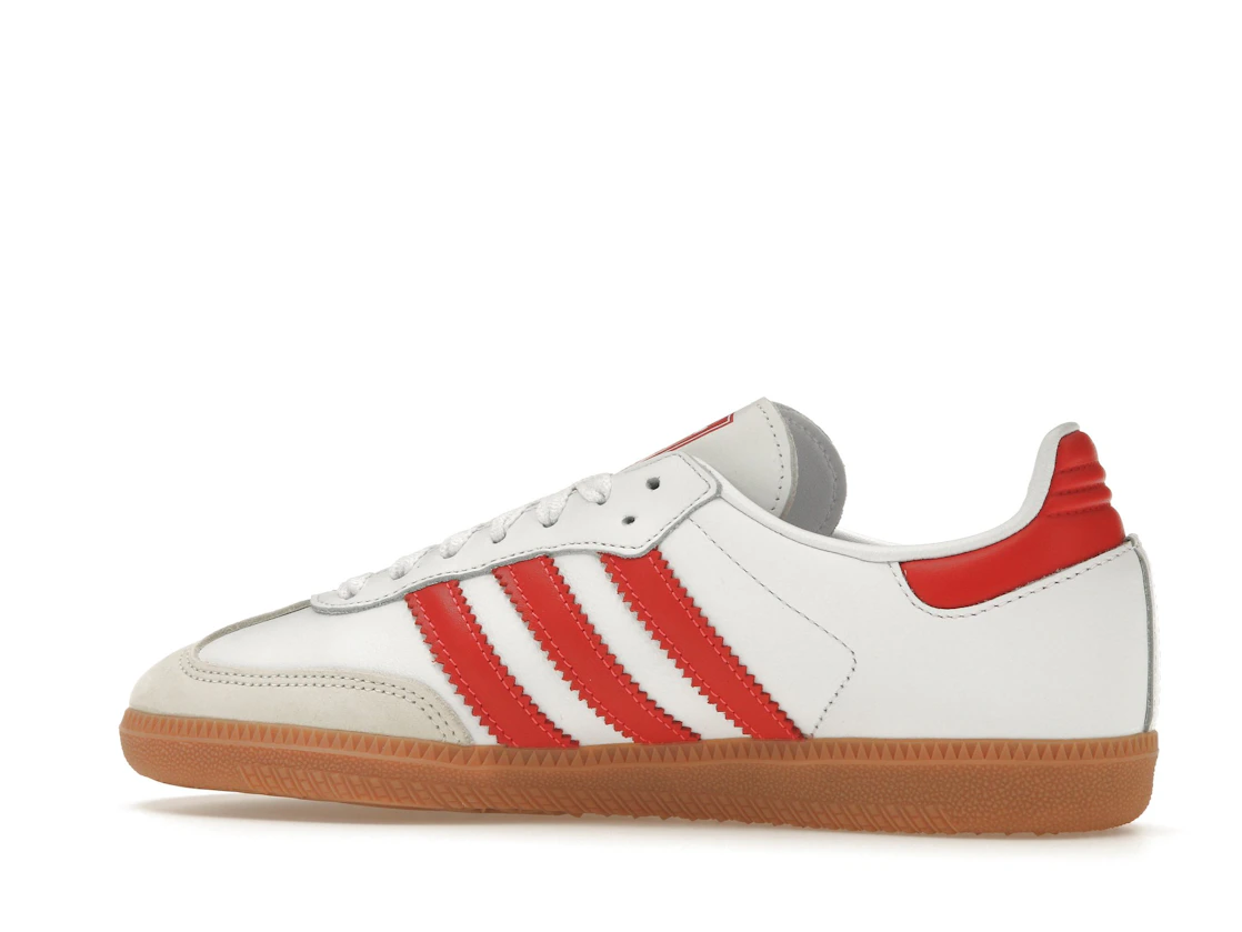 Vue 21 de adidas Samba OG White Solar Red Gum 
