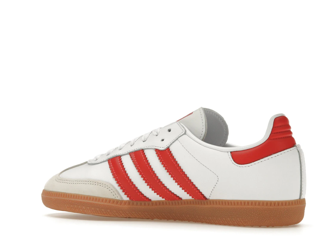 Vue 22 de adidas Samba OG White Solar Red Gum 