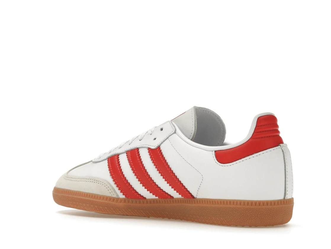Vue 23 de adidas Samba OG White Solar Red Gum 