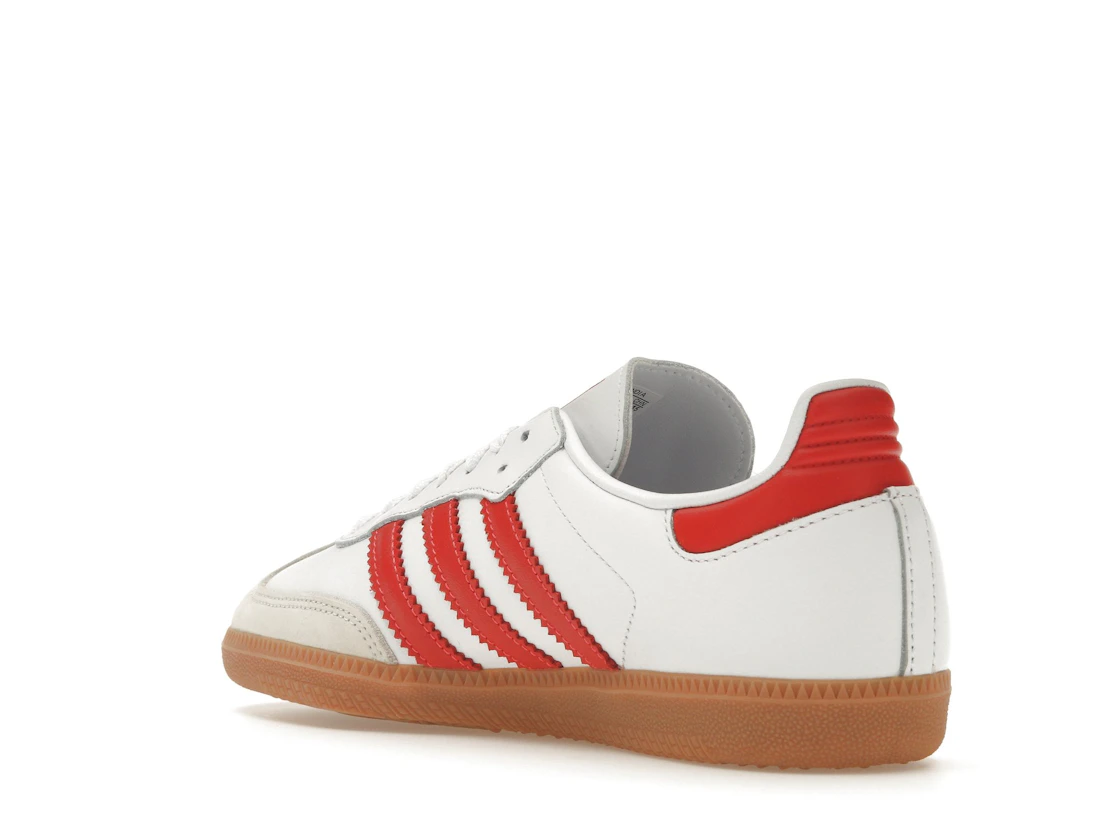 Vue 24 de adidas Samba OG White Solar Red Gum 