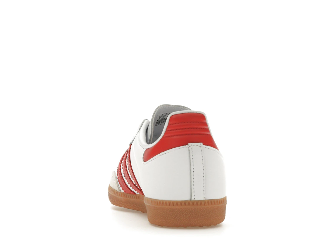 Vue 27 de adidas Samba OG White Solar Red Gum 