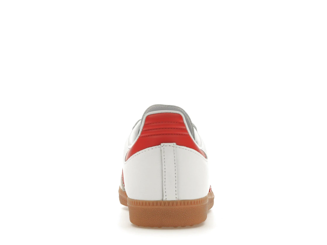 Vue 28 de adidas Samba OG White Solar Red Gum 