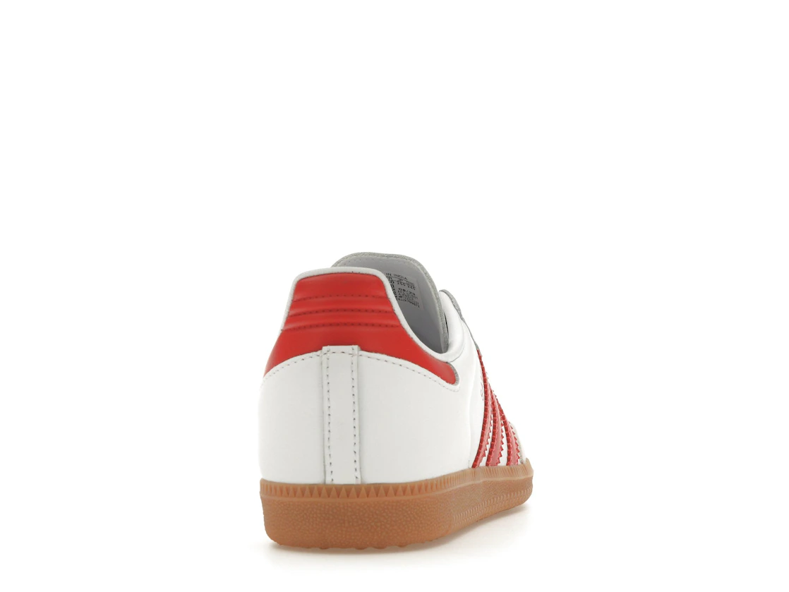 Vue 29 de adidas Samba OG White Solar Red Gum 