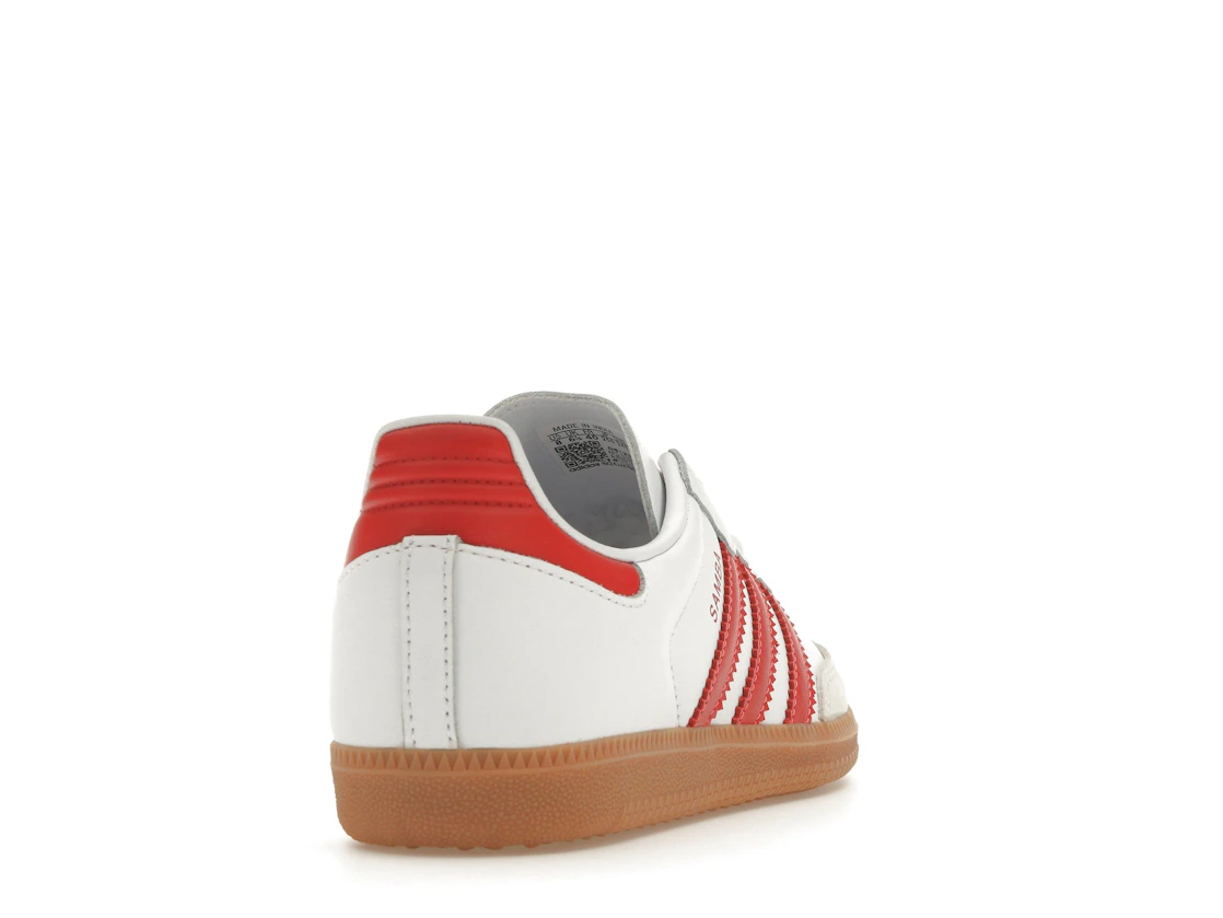 Vue 30 de adidas Samba OG White Solar Red Gum 