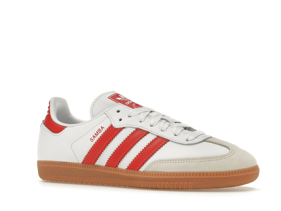 Vue 4 de adidas Samba OG White Solar Red Gum 