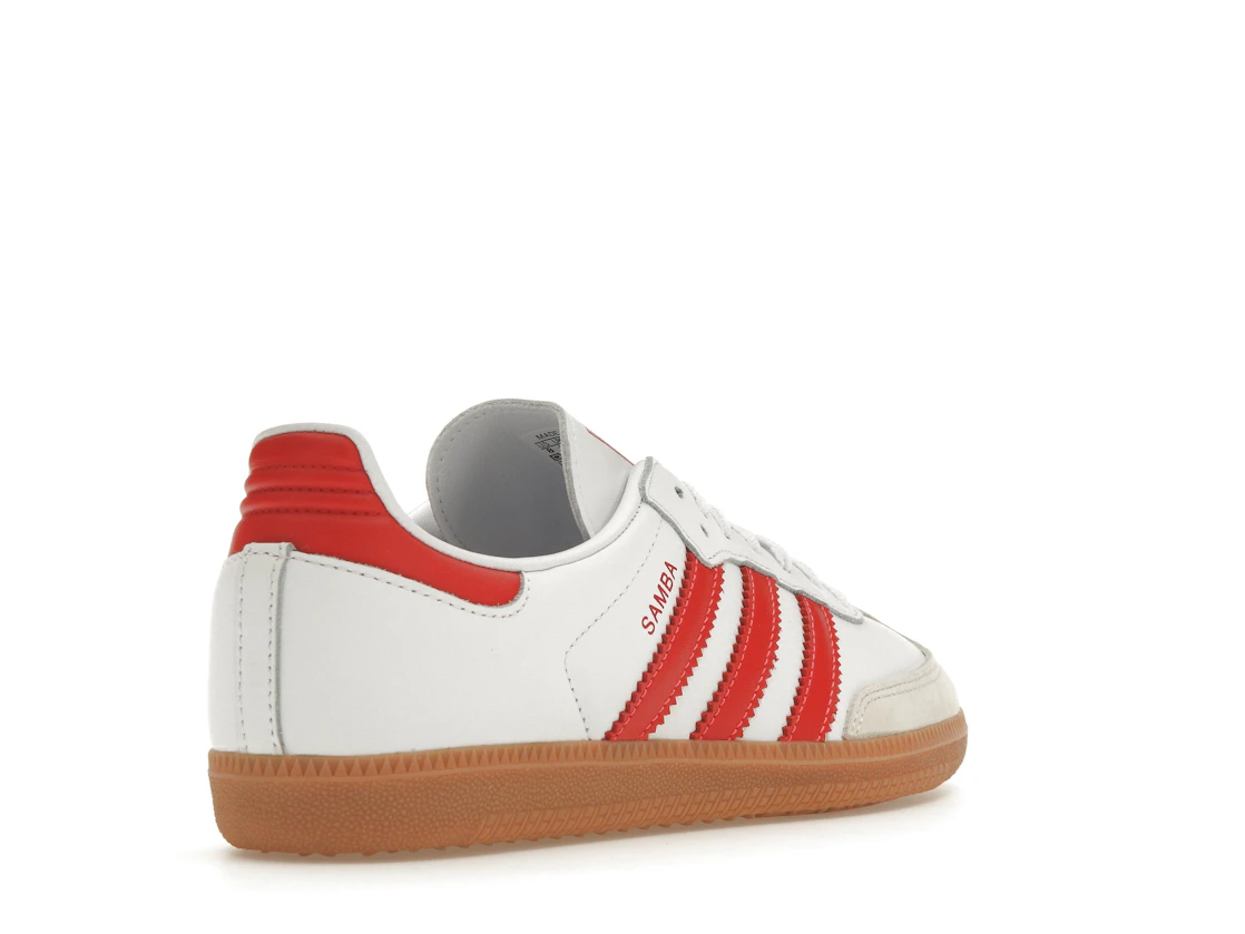 Vue 32 de adidas Samba OG White Solar Red Gum 