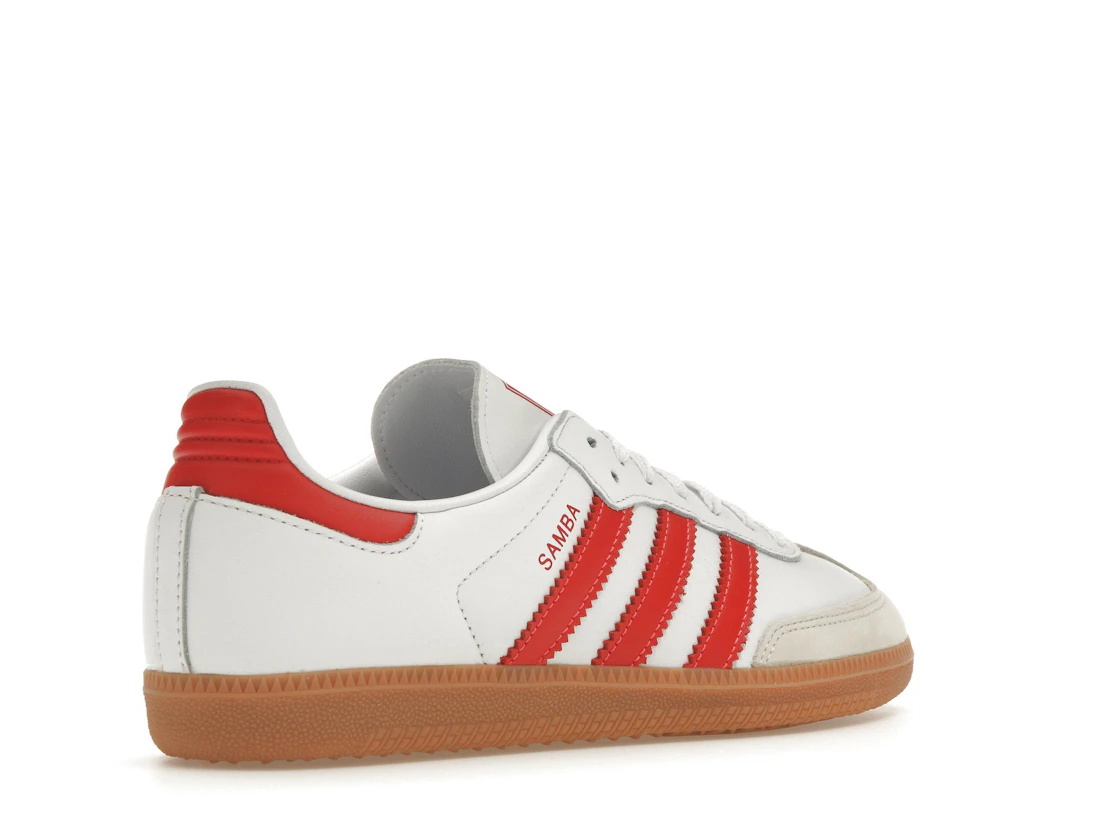 Vue 33 de adidas Samba OG White Solar Red Gum 