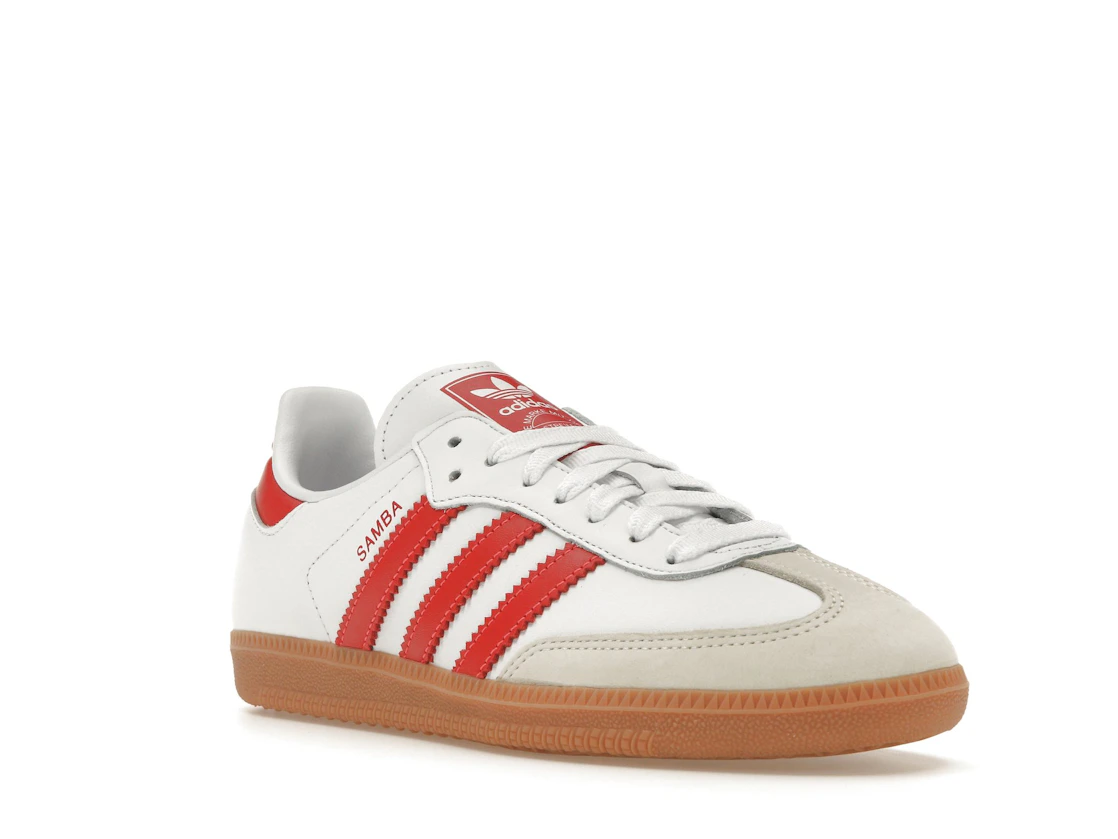 Vue 6 de adidas Samba OG White Solar Red Gum 