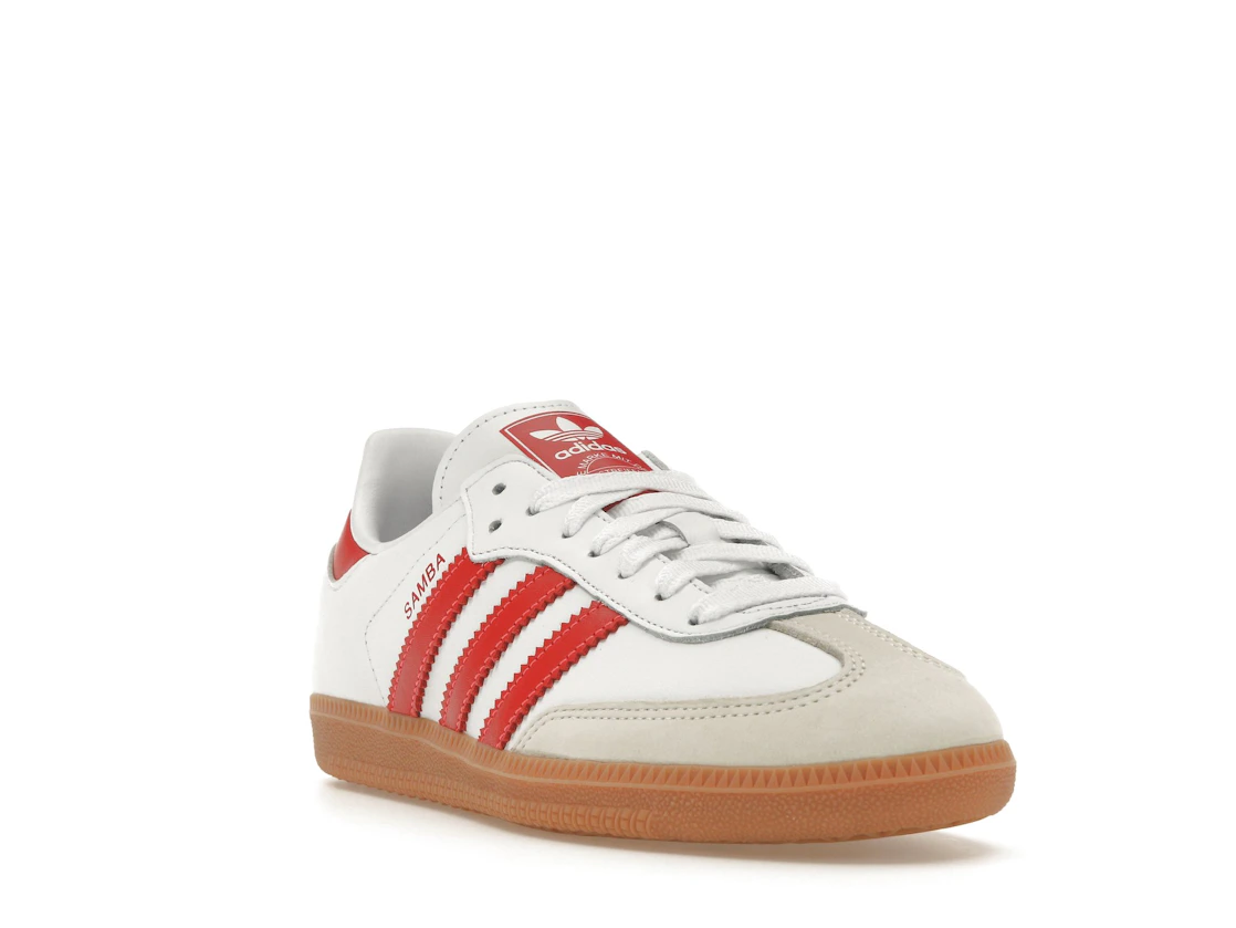 Vue 7 de adidas Samba OG White Solar Red Gum 