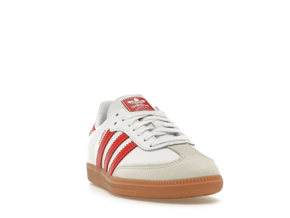 Vue 8 de adidas Samba OG White Solar Red Gum 
