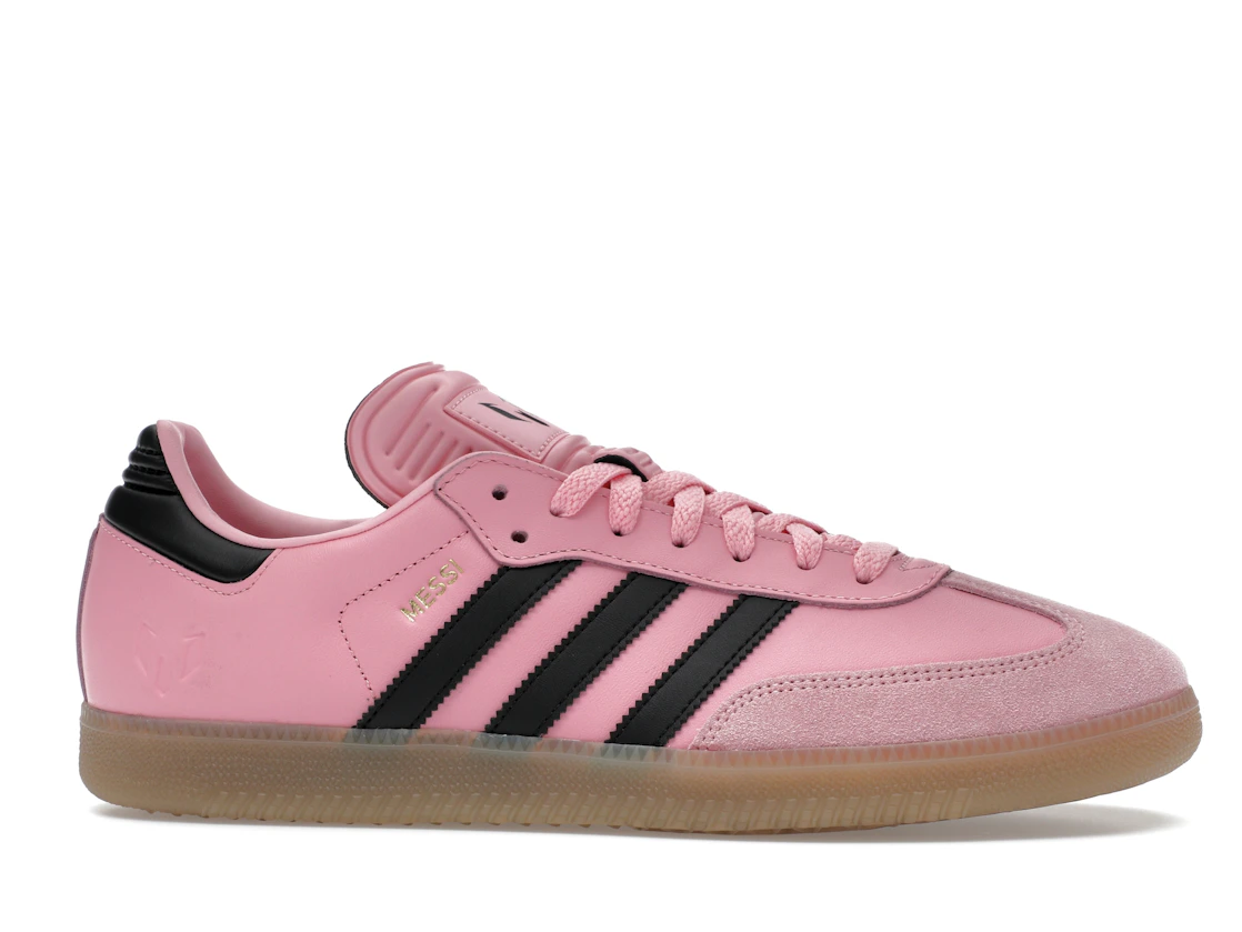 Vue 2 de adidas Samba Messi Light Pink Black