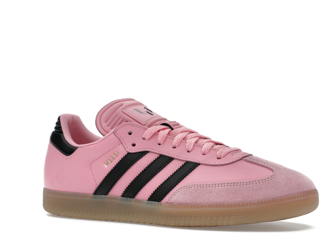 Vue 4 de adidas Samba Messi Light Pink Black