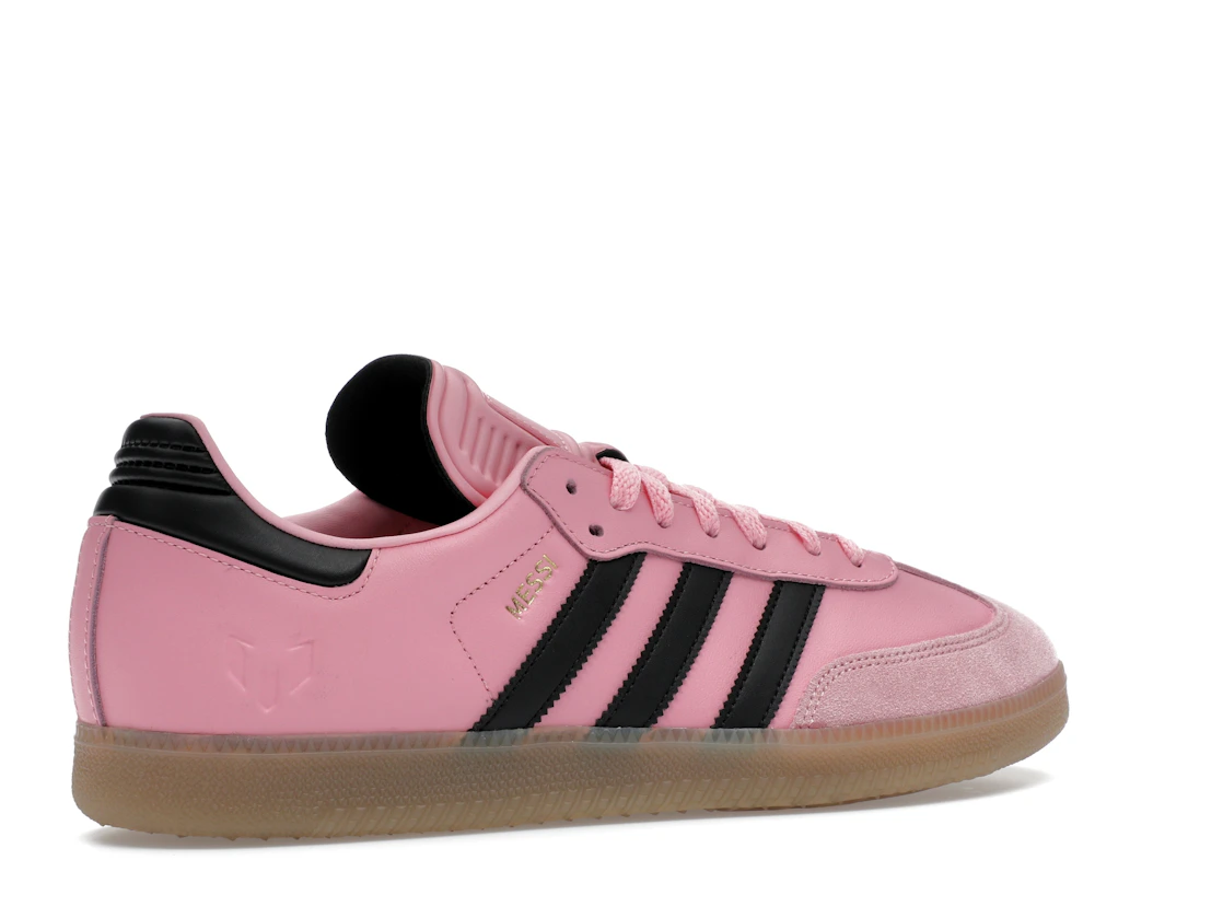 Vue 34 de adidas Samba Messi Light Pink Black