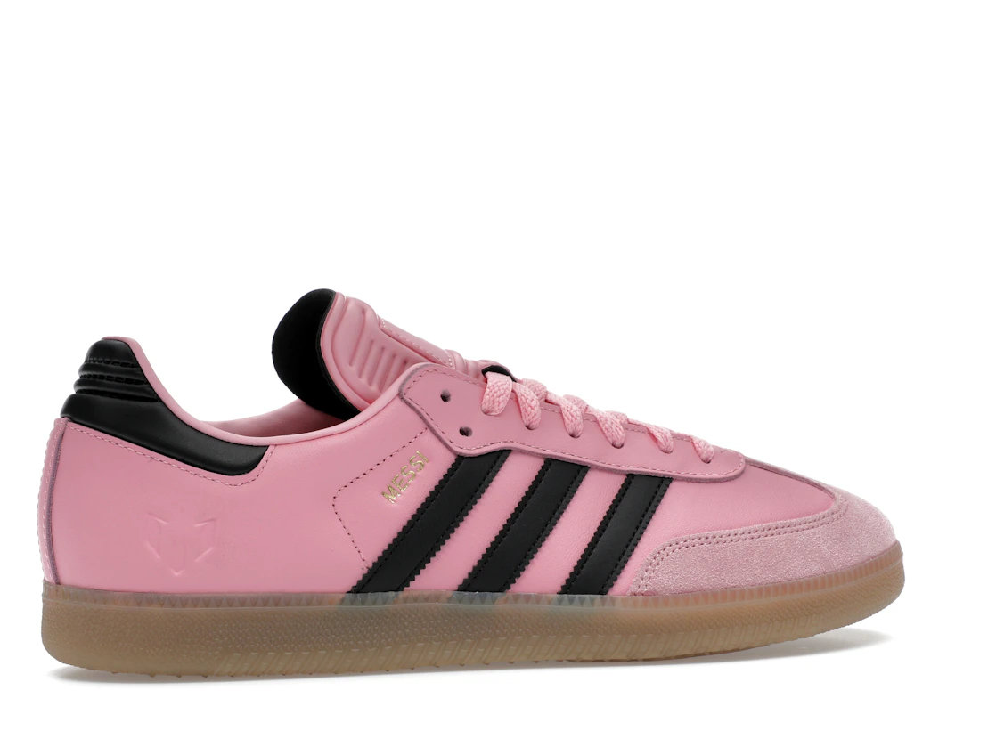 Vue 35 de adidas Samba Messi Light Pink Black