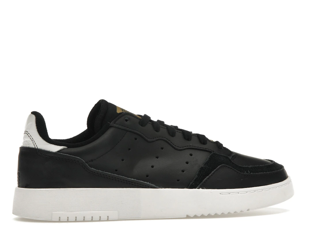 Vue 35 de adidas Supercourt Core Black White
