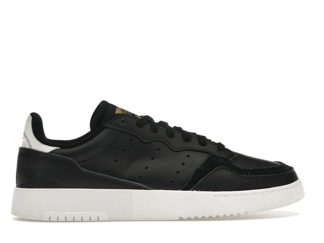 Vue 36 de adidas Supercourt Core Black White