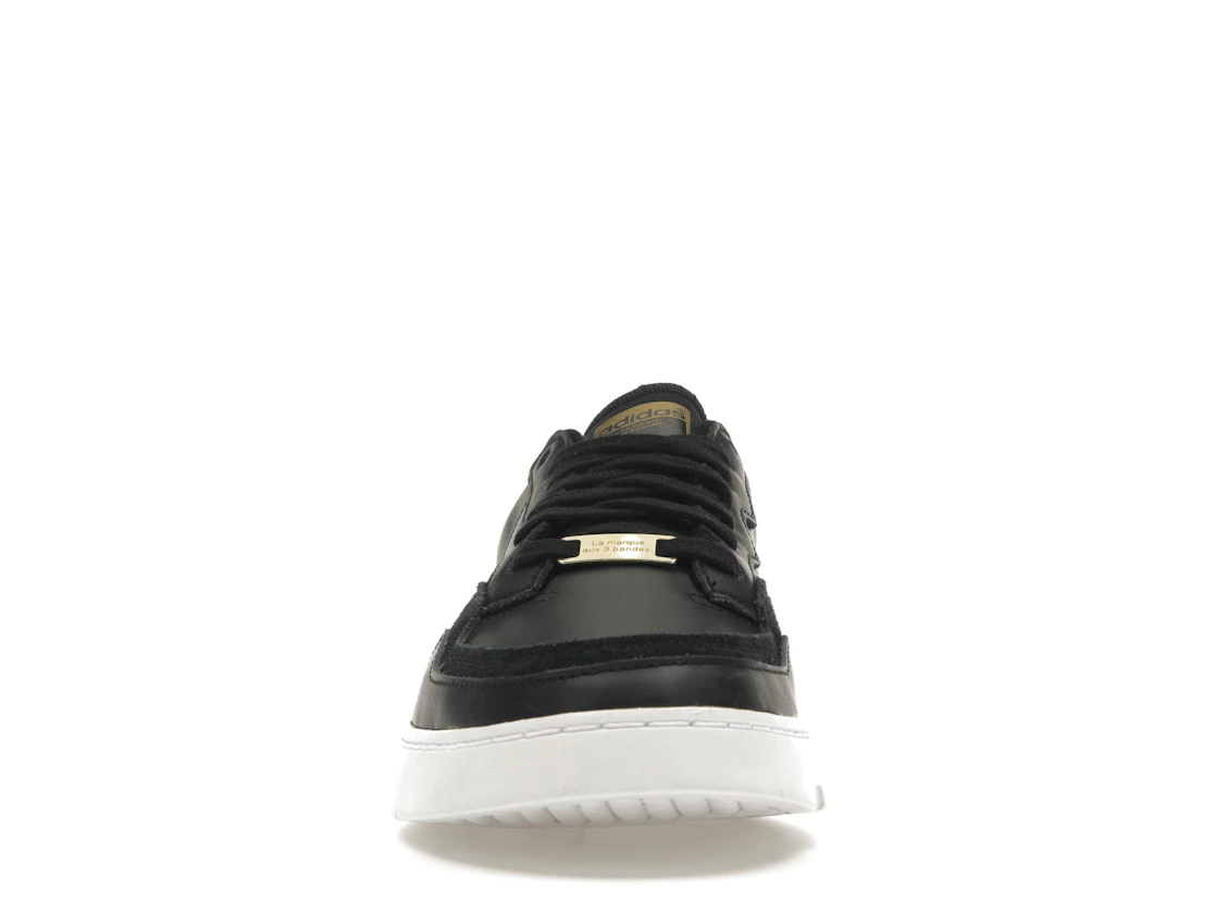Vue 10 de adidas Supercourt Core Black White