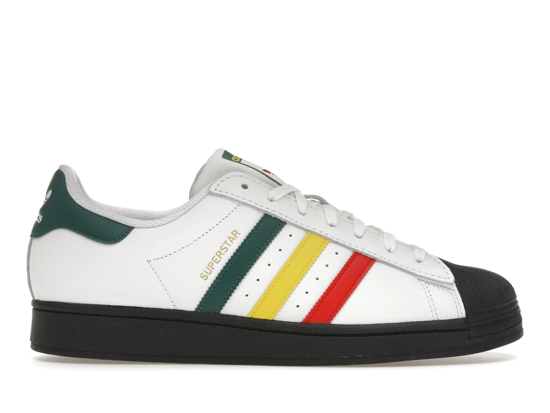 Vue 1 de adidas Superstar Rasta White