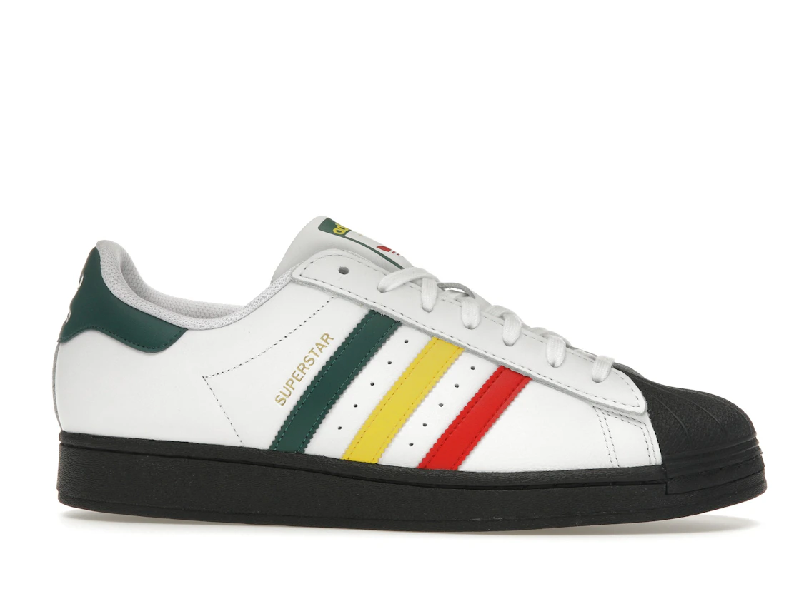Vue 2 de adidas Superstar Rasta White