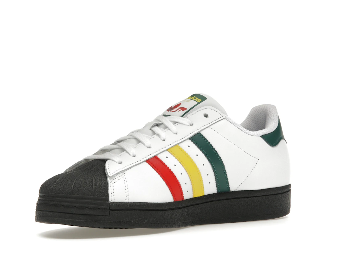 Vue 15 de adidas Superstar Rasta White